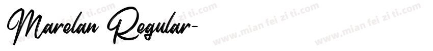 Marelan Regular字体转换